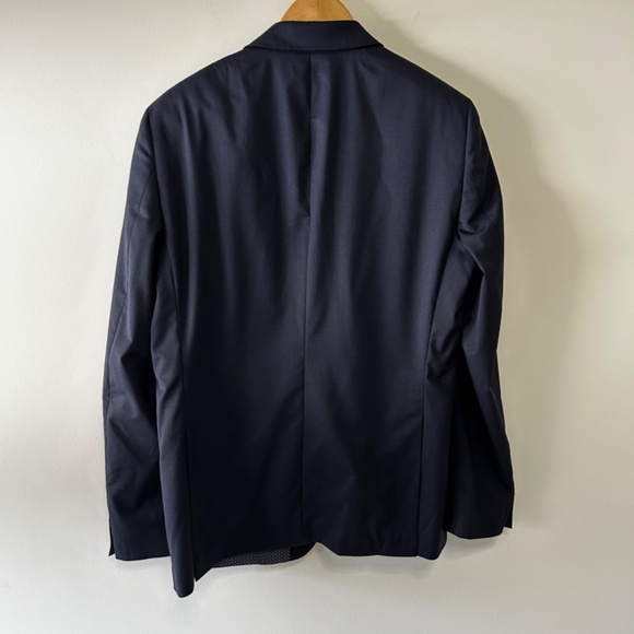 Horst Men's Blue Italian Blazer 98% Wool & 2% Elastaine Size CAD 44R - Picture 2 of 12